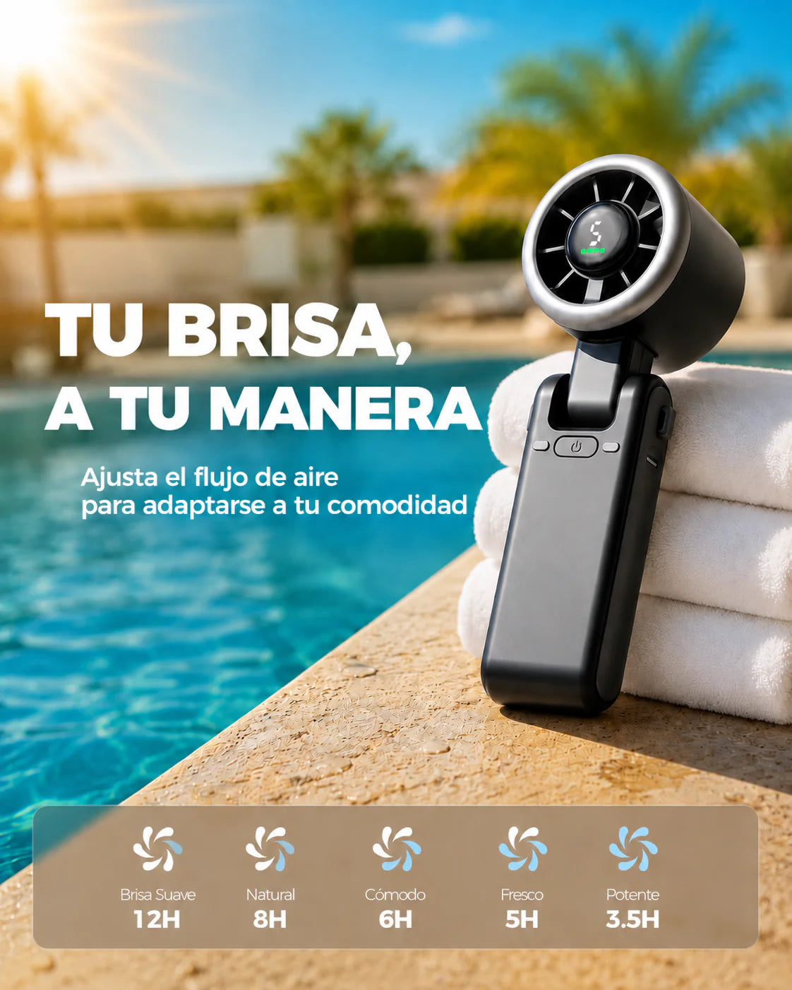 Ventilateur Portable Rechargable USB